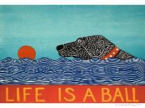 Life Is A Ball Black-Stephen Huneck-Giclee Print