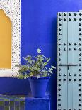 Blue Paintwork, Jardin Majorelle, Owned by Yves St. Laurent, Marrakech, Morocco-Stephen Studd-Photographic Print