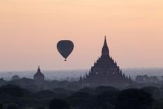 North Guni Temple, Pagodas and Stupas in Early Morning Mist at Sunrise, Bagan (Pagan)-Stephen Studd-Photographic Print