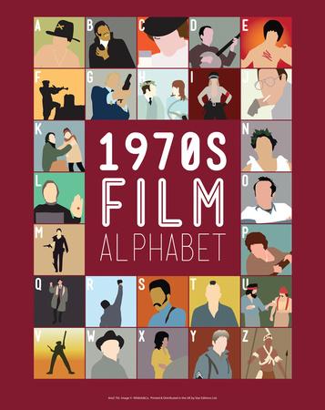 '1980s Film Alphabet - A to Z' Giclee Print - Stephen ...