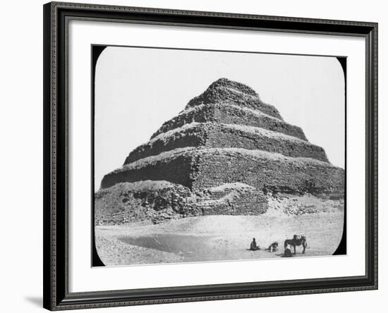 Stepped Pyramid of King Djoser, Saqqara, Egypt, C1890-Newton & Co-Framed Photographic Print