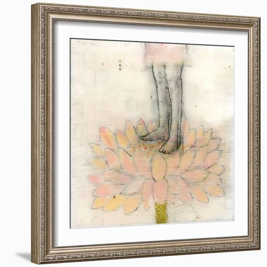 Stepping into Lotus-Jodi Fuchs-Framed Giclee Print