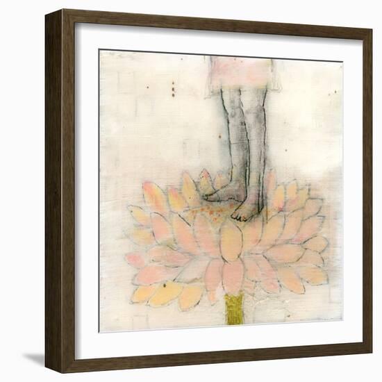 Stepping into Lotus-Jodi Fuchs-Framed Giclee Print