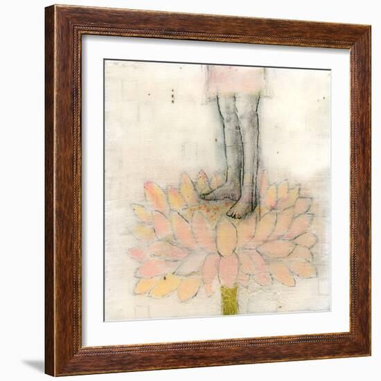 Stepping into Lotus-Jodi Fuchs-Framed Giclee Print