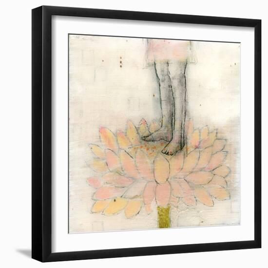 Stepping into Lotus-Jodi Fuchs-Framed Giclee Print