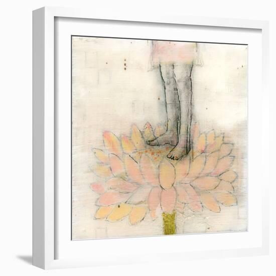 Stepping into Lotus-Jodi Fuchs-Framed Giclee Print