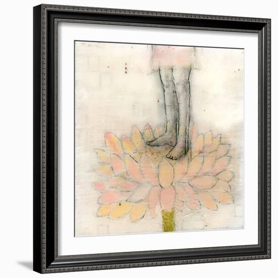 Stepping into Lotus-Jodi Fuchs-Framed Giclee Print