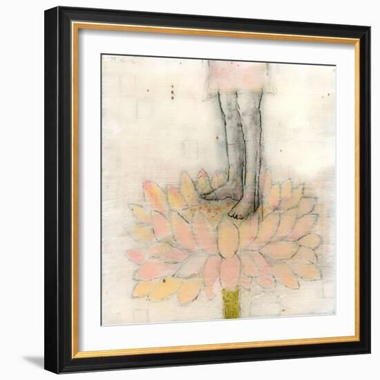 Stepping into Lotus-Jodi Fuchs-Framed Giclee Print