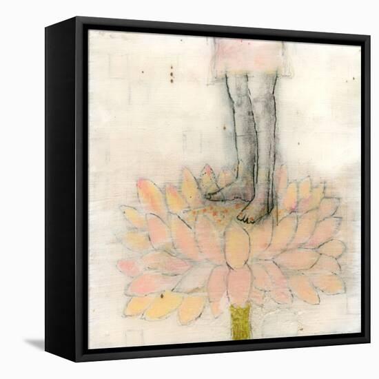 Stepping into Lotus-Jodi Fuchs-Framed Premier Image Canvas