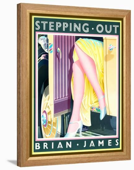 Stepping Out-Brian James-Framed Stretched Canvas