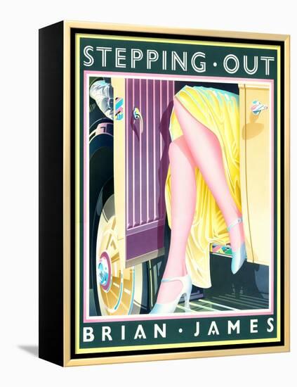 Stepping Out-Brian James-Framed Stretched Canvas