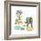 Stepping Stones Elephant-Wyanne-Framed Giclee Print