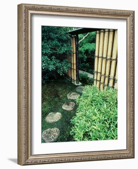 Stepping Stones, Shinshin-An, Kyoto, Japan-null-Framed Photographic Print