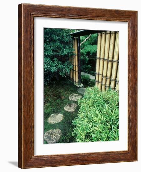 Stepping Stones, Shinshin-An, Kyoto, Japan-null-Framed Photographic Print