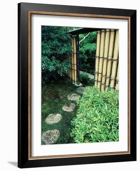 Stepping Stones, Shinshin-An, Kyoto, Japan-null-Framed Photographic Print