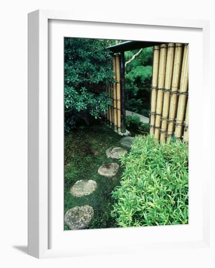 Stepping Stones, Shinshin-An, Kyoto, Japan-null-Framed Photographic Print