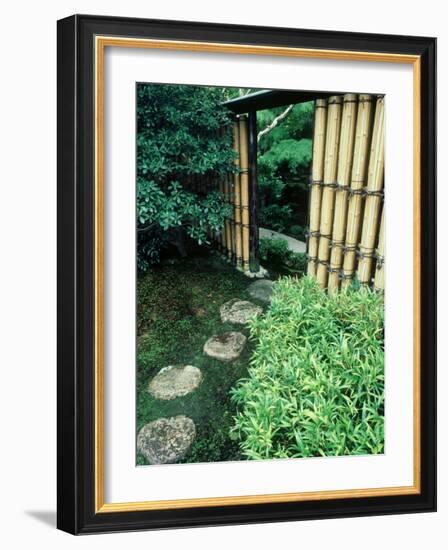 Stepping Stones, Shinshin-An, Kyoto, Japan-null-Framed Photographic Print