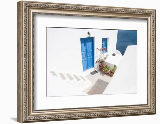 steps down to blue-Linda Wride-Framed Photographic Print