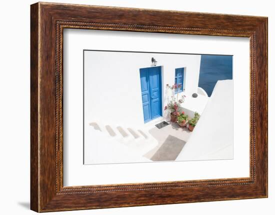 steps down to blue-Linda Wride-Framed Photographic Print