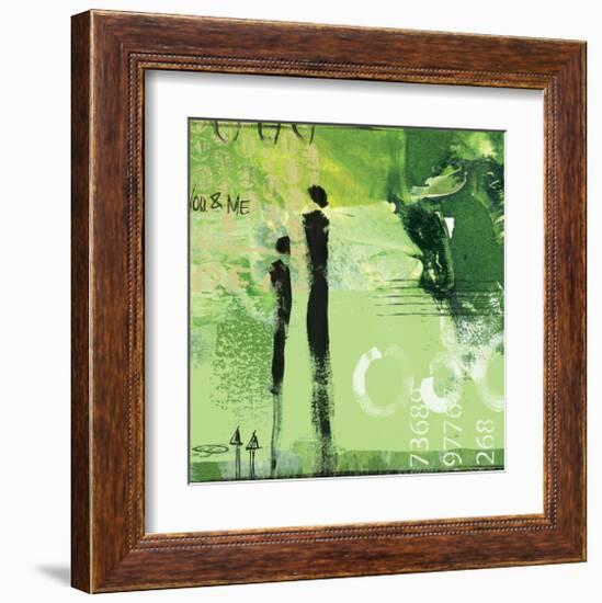 Steps into the Green I-Lucy Cloud-Framed Art Print