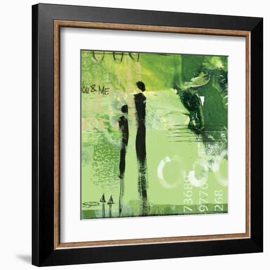 Steps into the Green I-Lucy Cloud-Framed Art Print