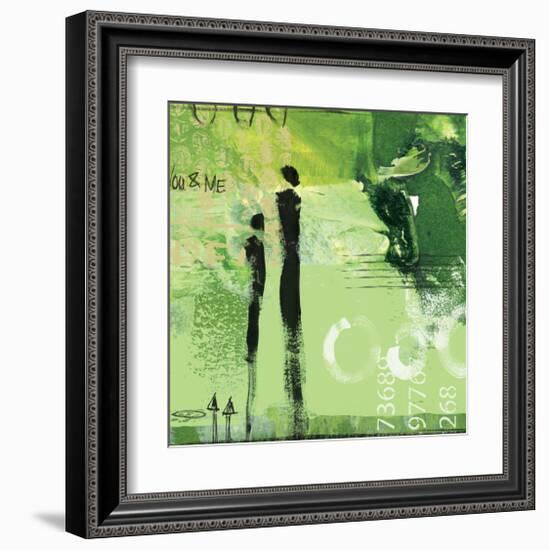 Steps into the Green I-Lucy Cloud-Framed Art Print