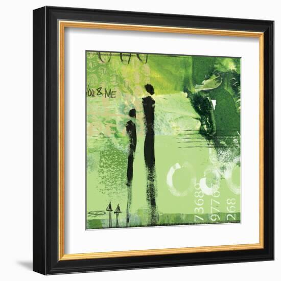 Steps into the Green I-Lucy Cloud-Framed Art Print