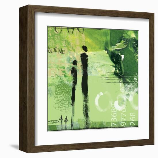 Steps into the Green I-Lucy Cloud-Framed Art Print