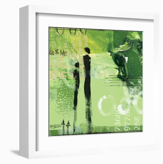 Steps into the Green I-Lucy Cloud-Framed Art Print