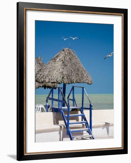 Steps Leading over the Seaside Boulevard, Progreso, Yucatan, Mexico-Julie Eggers-Framed Photographic Print