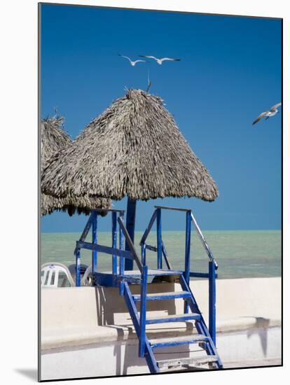 Steps Leading over the Seaside Boulevard, Progreso, Yucatan, Mexico-Julie Eggers-Mounted Photographic Print