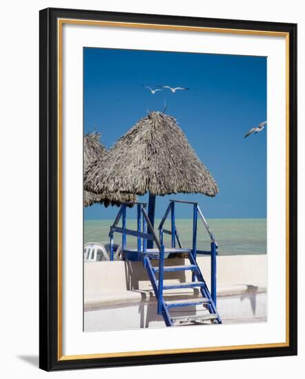 Steps Leading over the Seaside Boulevard, Progreso, Yucatan, Mexico-Julie Eggers-Framed Photographic Print