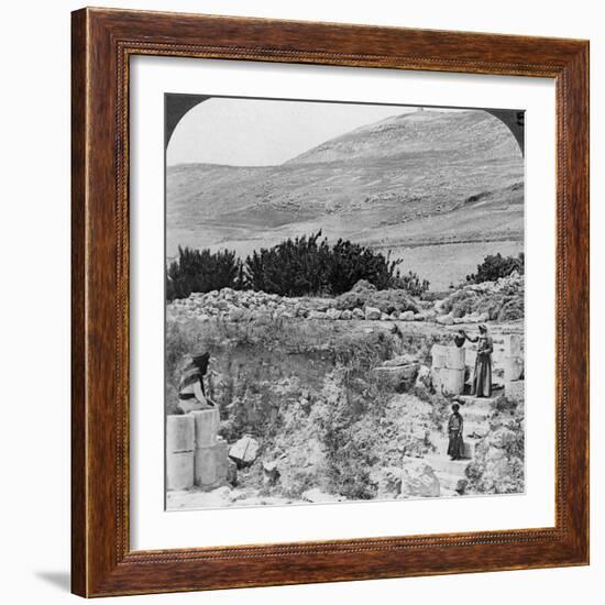 Steps Leading to Jacob's Well, Looking Northwest, Palestine (Israel), 1905-Underwood & Underwood-Framed Photographic Print