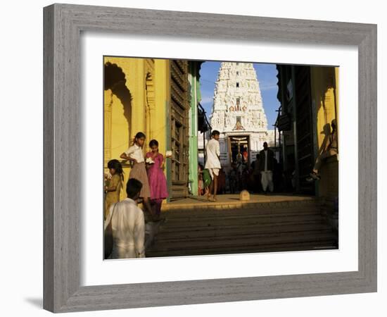 Steps Leading to the Brahma Temple, Where Incarnation of Brahma Took Place, Pushkar, India-Tony Gervis-Framed Photographic Print