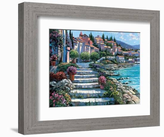 Steps of St. Tropez-Howard Behrens-Framed Art Print