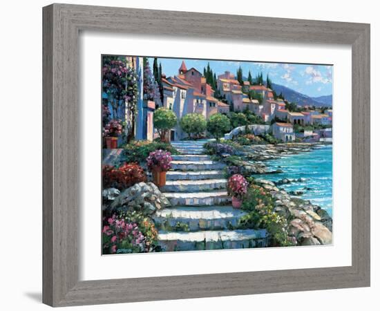 Steps of St. Tropez-Howard Behrens-Framed Art Print