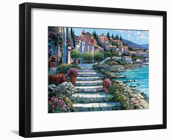 Steps of St. Tropez-Howard Behrens-Framed Art Print