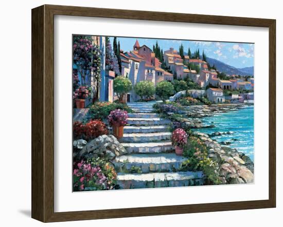 Steps of St. Tropez-Howard Behrens-Framed Art Print