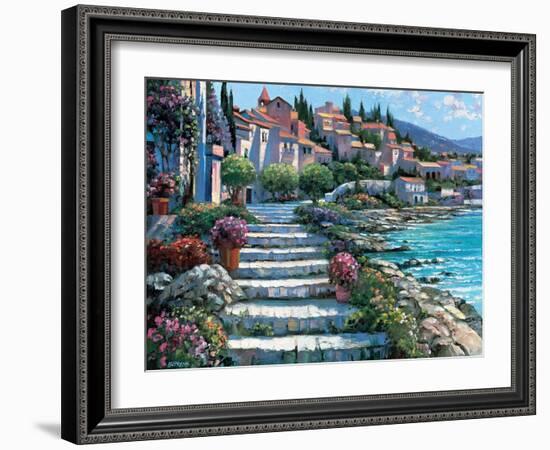 Steps of St. Tropez-Howard Behrens-Framed Art Print