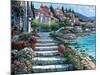 Steps of St. Tropez-Howard Behrens-Mounted Premium Giclee Print