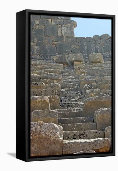 Steps of the Xanthos Theatre, Xanthos, Turkey-null-Framed Premier Image Canvas