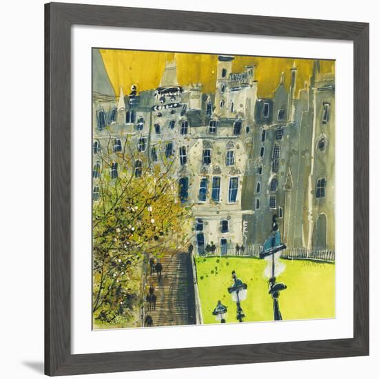 Steps to Market Street, Edinburgh-Susan Brown-Framed Giclee Print