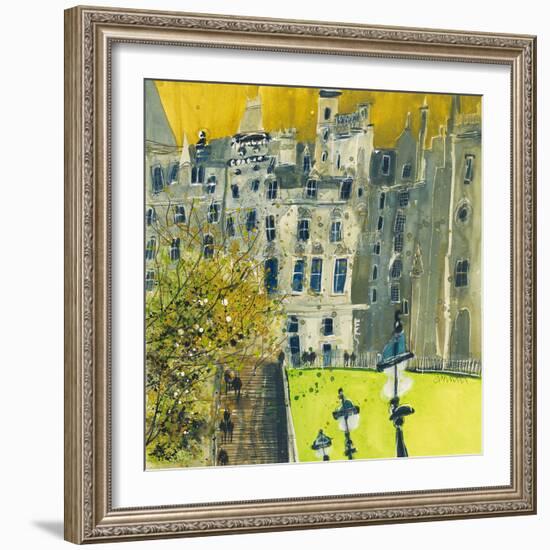 Steps to Market Street, Edinburgh-Susan Brown-Framed Photographic Print