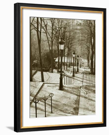 Steps to Montmartre, Paris, France-Walter Bibikow-Framed Photographic Print