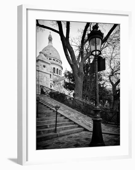 Steps to the Place du Sacré Cœur - Montmartre - Paris - France-Philippe Hugonnard-Framed Photographic Print