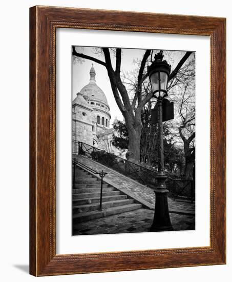 Steps to the Place du Sacré Cœur - Montmartre - Paris - France-Philippe Hugonnard-Framed Photographic Print