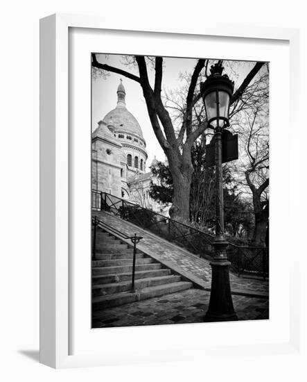 Steps to the Place du Sacré Cœur - Montmartre - Paris - France-Philippe Hugonnard-Framed Photographic Print