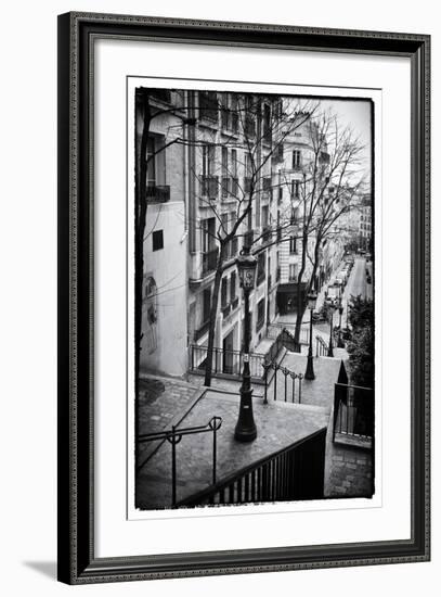 Steps to the Place du Sacré Cœur - Montmartre - Paris - France-Philippe Hugonnard-Framed Photographic Print