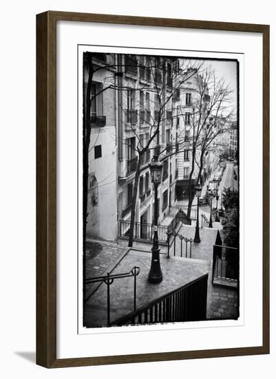 Steps to the Place du Sacré Cœur - Montmartre - Paris - France-Philippe Hugonnard-Framed Photographic Print