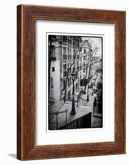 Steps to the Place du Sacré Cœur - Montmartre - Paris - France-Philippe Hugonnard-Framed Photographic Print